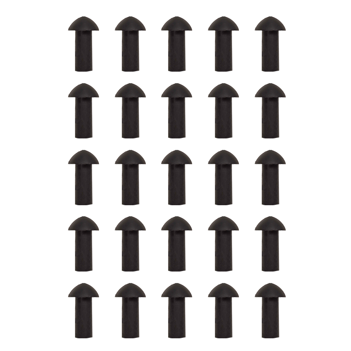 Stop & Go 2075 Mushroom Tire Plugs for Punctures and Flats, 3/4" Length x 5/16" Shaft Diameter, 25 Pack for Tubeless Tires on Motorcycles, ATVs, UTVs, Cars, and Trucks