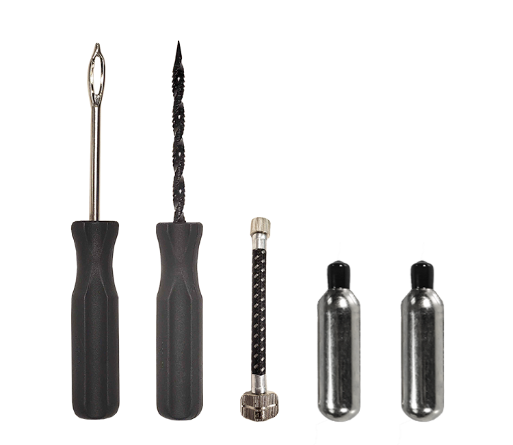 Stop & Go 8065 Tubeless Tire Repair Kit for ATV with CO2 for Punctures (5 Plugs)