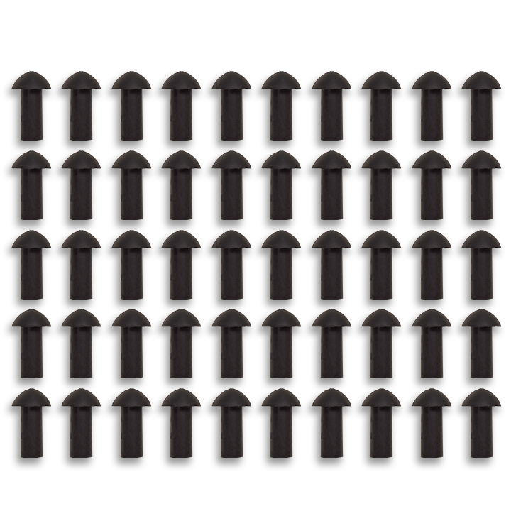 Stop & Go 3075 Mushroom Tire Plugs for Punctures and Flats, 3/4" Length x 5/16" Shaft Diameter, 50 Pack for Tubeless Tires on Motorcycles, ATVs, UTVs, Cars, and Trucks