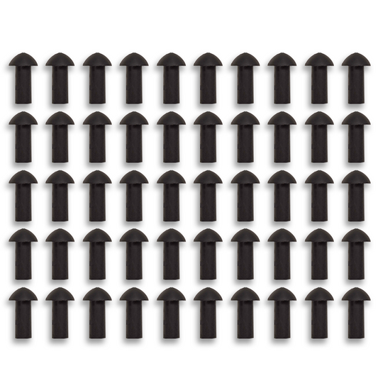 Stop & Go 3075 Mushroom Tire Plugs for Punctures and Flats, 3/4" Length x 5/16" Shaft Diameter, 50 Pack for Tubeless Tires on Motorcycles, ATVs, UTVs, Cars, and Trucks