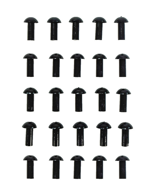 Stop & Go 4075 Mushroom Tire Plugs for Punctures and Flats, 1" Length x 5/16" Shaft Diameter, 25 Pack for Tubeless Tires on Motorcycles, ATVs, UTVs, Cars, and Trucks