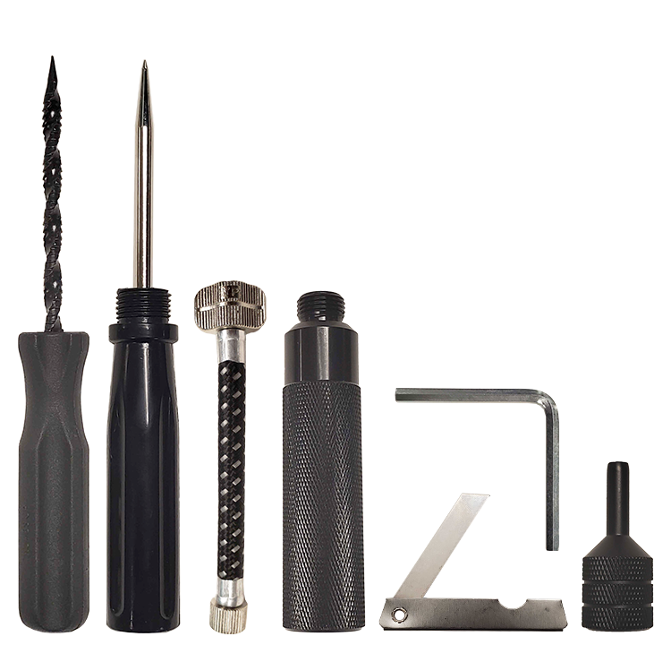 Stop & Go 1001 Tubeless Tire Pocket Plugger Repair Kit with CO2 (15 Plugs)