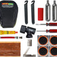 Stop & Go 100 27 Piece Bicycle Repair & Inflation Kit for Tubeless and Tube-Type Tires Works on BMX, XC, Mountain, Road, Gravel, & E-Bikes (4 Patches & 10 Rope Plugs)