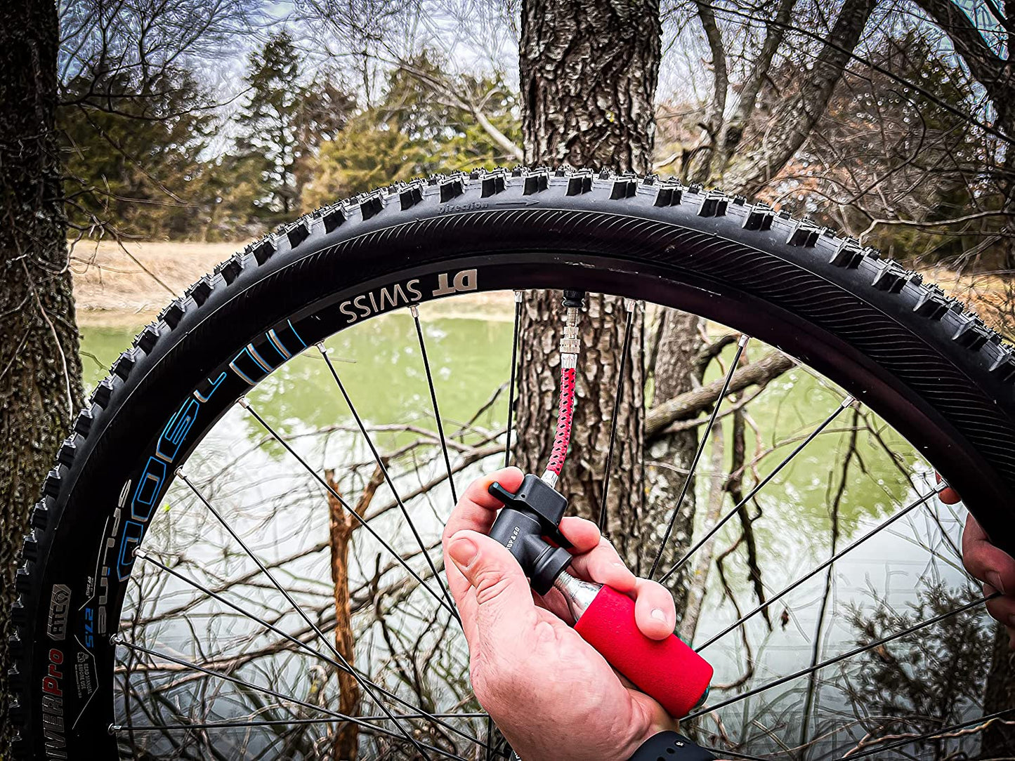 Stop & Go 100 27 Piece Bicycle Repair & Inflation Kit for Tubeless and Tube-Type Tires Works on BMX, XC, Mountain, Road, Gravel, & E-Bikes (4 Patches & 10 Rope Plugs)