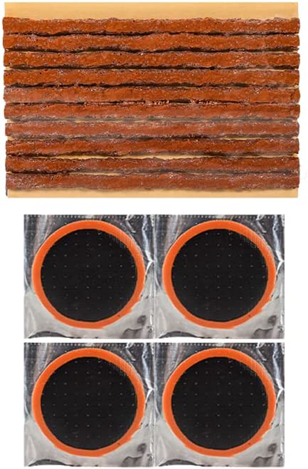 gravel bike tubeless tire repair kit Stop & Go 100 27 Piece Bicycle Repair & Inflation Kit for Tubeless and
