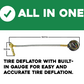 Stop & Go 2010 Rapid Analog Tire Deflator, Accurate 0-80PSI Pressure Gauge for Jeeps, 4x4, ATV, UTV, Truck, and Other Off Road Vehicles