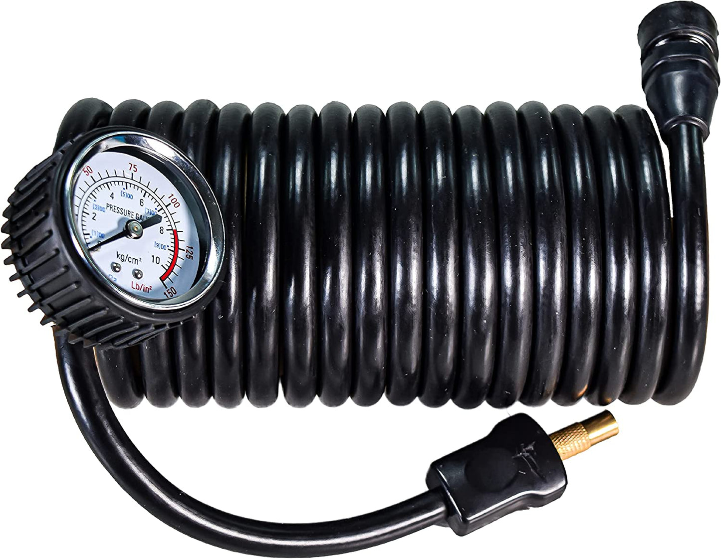 Stop & Go 2100 Portable 1.5 HP 12 Volt Dual Piston Air Compressor with 26ft Hose, Alligator Clips, Adapter Nozzles, and Carrying Bag for Cars, Motorcycles, ATVs, UTVs, Jeeps, Trucks, and Tractors