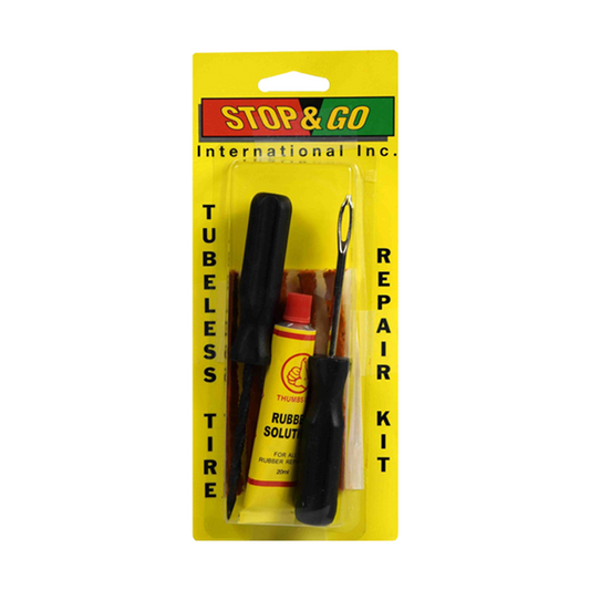 Stop & Go 76002 - Tubeless Tire Repair Kit w/Rubber Cement